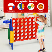 Load image into Gallery viewer, Gymax 2.5Ft 4-to-Score Giant Game Set Basketball Hoop Ring Game Outdoor Indoor