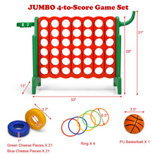 Load image into Gallery viewer, Gymax 2.5Ft 4-to-Score Giant Game Set Basketball Hoop Ring Game Indoor Outdoor