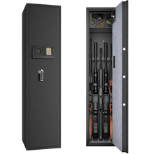 Load image into Gallery viewer, Gymax Large Rifle Safe Quick Access 5-Gun Storage Cabinet w/ Pistol Lock Box