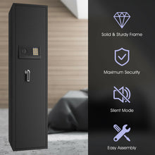 Load image into Gallery viewer, Gymax Large Rifle Safe Quick Access 5-Gun Storage Cabinet w/ Pistol Lock Box