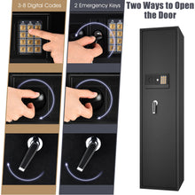 Load image into Gallery viewer, Gymax Large Rifle Safe Quick Access 5-Gun Storage Cabinet w/ Pistol Lock Box