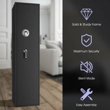 Load image into Gallery viewer, Gymax Biometric Fingerprint Rifle Safe Quick Access 5-Gun Cabinet w/ Lockbox