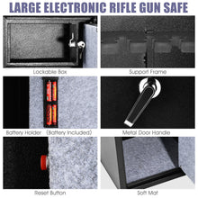 Load image into Gallery viewer, Gymax Biometric Fingerprint Rifle Safe Quick Access 5-Gun Cabinet w/ Lockbox