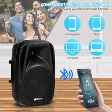 Load image into Gallery viewer, Gymax 1600W Portable 2-Way Powered Speaker System w/ Microphone