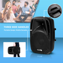 Load image into Gallery viewer, Gymax 1600W Portable 2-Way Powered Speaker System w/ Microphone