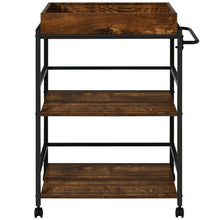 Load image into Gallery viewer, Gymax 3-Tier Rolling Bar Cart Kitchen Serving Cart w/ Removable Tray & Handle