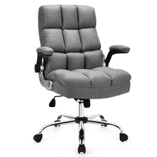 Load image into Gallery viewer, Gymax High Back Big & Tall Office Chair Adjustable Swivel w/Flip-up Arm
