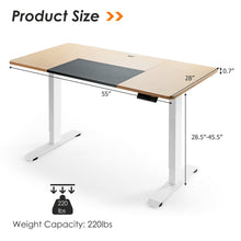 Load image into Gallery viewer, Gymax Electric 55''x28'' Standing Desk Sit Stand Height Adjustable Splice Board