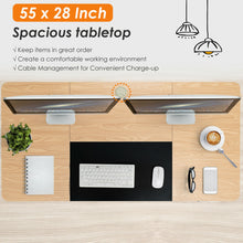 Load image into Gallery viewer, Gymax Electric 55''x28'' Standing Desk Sit Stand Height Adjustable Splice Board