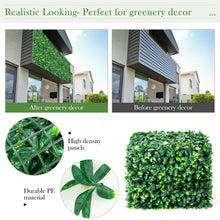 Load image into Gallery viewer, Gymax 12PCS 20x20inch Artificial Daisy Hedge Plant Privacy Fence Hedge Panels