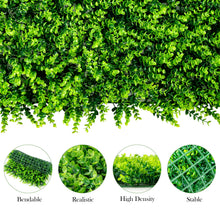 Load image into Gallery viewer, Gymax 12PCS 16x24inch Artificial Eucalyptus Hedge Plant Privacy Fence Panels