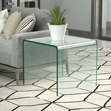 Load image into Gallery viewer, Gymax Tempered Glass End Table Transparent Sofa Side Accent Table Living Room