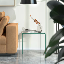 Load image into Gallery viewer, Gymax Tempered Glass End Table Transparent Sofa Side Accent Table Living Room