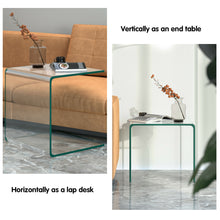 Load image into Gallery viewer, Gymax Tempered Glass End Table Transparent Sofa Side Accent Table Living Room