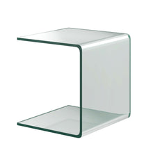 Load image into Gallery viewer, Gymax Tempered Glass End Table Transparent Sofa Side Accent Table Living Room