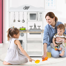 Load image into Gallery viewer, Gymax Wooden Pretend Play Kitchen Set for Kids Toddlers w/ Accessories & Sink