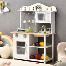Load image into Gallery viewer, Gymax Wooden Pretend Play Kitchen Set for Kids Toddlers w/ Accessories & Sink
