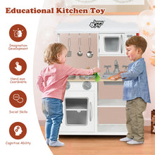 Load image into Gallery viewer, Gymax Wooden Pretend Play Kitchen Set for Kids Toddlers w/ Accessories & Sink