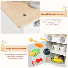 Load image into Gallery viewer, Gymax Wooden Pretend Play Kitchen Set for Kids Toddlers w/ Accessories & Sink