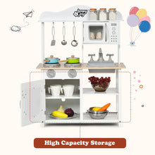 Load image into Gallery viewer, Gymax Wooden Pretend Play Kitchen Set for Kids Toddlers w/ Accessories & Sink