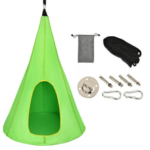 Load image into Gallery viewer, Gymax 40'' Kids Nest Hammock Swing Chair Hanging Tree Tent w/ 2 Windows