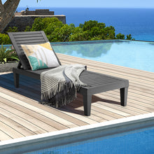 Load image into Gallery viewer, Gymax Patio Outdoor Chaise Lounge Chair Recliner w/ Adjustable Backrest