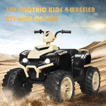 Load image into Gallery viewer, Gymax 12V Electric Kids Ride On Car ATV 4-Wheeler Quad w/ Music LED Light Yellow