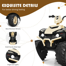 Load image into Gallery viewer, Gymax 12V Electric Kids Ride On Car ATV 4-Wheeler Quad w/ Music LED Light Yellow