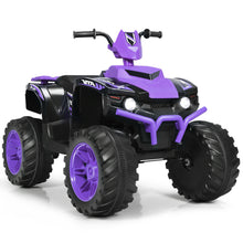 Load image into Gallery viewer, Gymax 12V Electric Kids Ride On Car ATV 4-Wheeler Quad w/ Music LED Light Purple