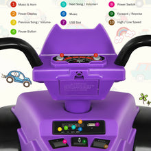 Load image into Gallery viewer, Gymax 12V Electric Kids Ride On Car ATV 4-Wheeler Quad w/ Music LED Light Purple