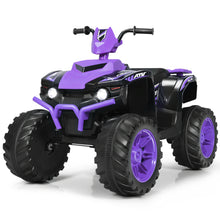 Load image into Gallery viewer, Gymax 12V Electric Kids Ride On Car ATV 4-Wheeler Quad w/ Music LED Light Purple