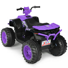 Load image into Gallery viewer, Gymax 12V Electric Kids Ride On Car ATV 4-Wheeler Quad w/ Music LED Light Purple