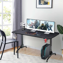 Load image into Gallery viewer, Gymax 63 inch Height Adjustable Gaming Desk w/Mouse Pad & USB Gaming Handle Rack
