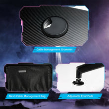 Load image into Gallery viewer, Gymax 63 inch Height Adjustable Gaming Desk w/Mouse Pad & USB Gaming Handle Rack