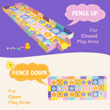 Load image into Gallery viewer, Gymax 75 Pieces Baby Foam Interlocking Play Mat w/ Fence w/ Detachable Numbers