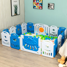 Load image into Gallery viewer, Gymax 16-Panel Baby Playpen Toddler Kids Safety Play Center w/Lockable Gate