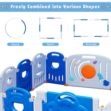 Load image into Gallery viewer, Gymax 16-Panel Baby Playpen Toddler Kids Safety Play Center w/Lockable Gate