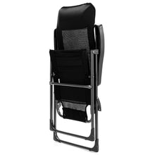 Load image into Gallery viewer, Gymax 2PCS Patio Folding Dining Chairs Portable Camping Headrest Adjust Black
