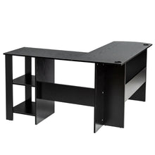 Load image into Gallery viewer, Gymax Modern L-Shaped Computer Desk Writing Study Office Corner Desk w/Shelves