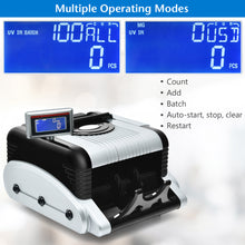 Load image into Gallery viewer, Gymax Money Counter Portable Bill Counting Machine with MT/UV/MG/IR Detection