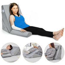 Load image into Gallery viewer, Gymax Adjustable Bed Wedge Pillow Incline Head Support Rest Memory Foam