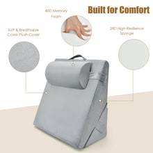 Load image into Gallery viewer, Gymax Adjustable Bed Wedge Pillow Incline Head Support Rest Memory Foam