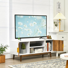 Load image into Gallery viewer, Gymax TV Stand Entertainment Media Console w/2 Storage Cabinets & Open Shelves