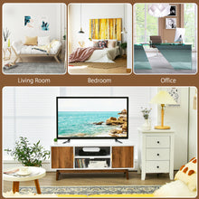 Load image into Gallery viewer, Gymax TV Stand Entertainment Media Console w/2 Storage Cabinets & Open Shelves