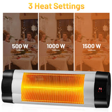Load image into Gallery viewer, Gymax 1500W Wall-Mounted Infrared Patio Heater Outdoor Indoor w/ Remote Control