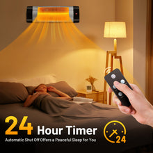 Load image into Gallery viewer, Gymax 1500W Wall-Mounted Infrared Patio Heater Outdoor Indoor w/ Remote Control