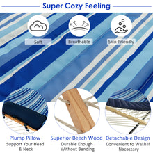 Load image into Gallery viewer, Gymax Swing Hammock Chair Set Hanging Bed w/ Heavy-Duty Steel Stand Cup Holder