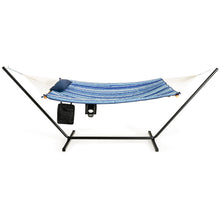 Load image into Gallery viewer, Gymax Swing Hammock Chair Set Hanging Bed w/ Heavy-Duty Steel Stand Cup Holder