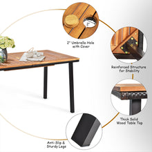 Load image into Gallery viewer, Gymax 6PCS Rattan Outdoor Dining Set Patio Furniture Set w/ Wooden Tabletop