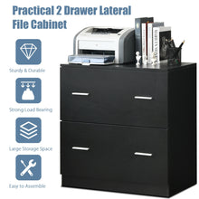 Load image into Gallery viewer, Gymax 2-Drawer Lateral File Cabinet for Letter, Legal Size w/Lock Office Home